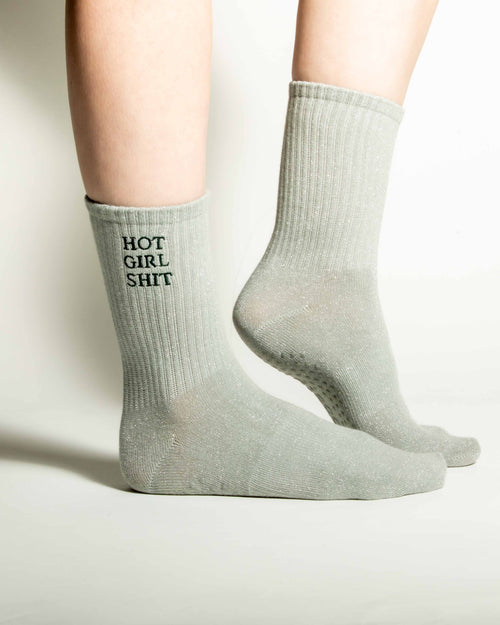 Crew Grip Socks - Mirrorball Silver