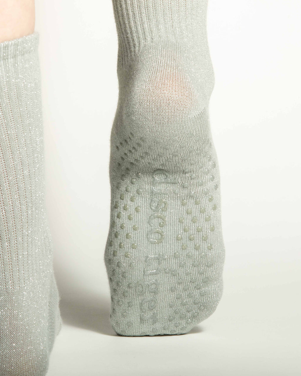 Crew Grip Socks - Mirrorball Silver
