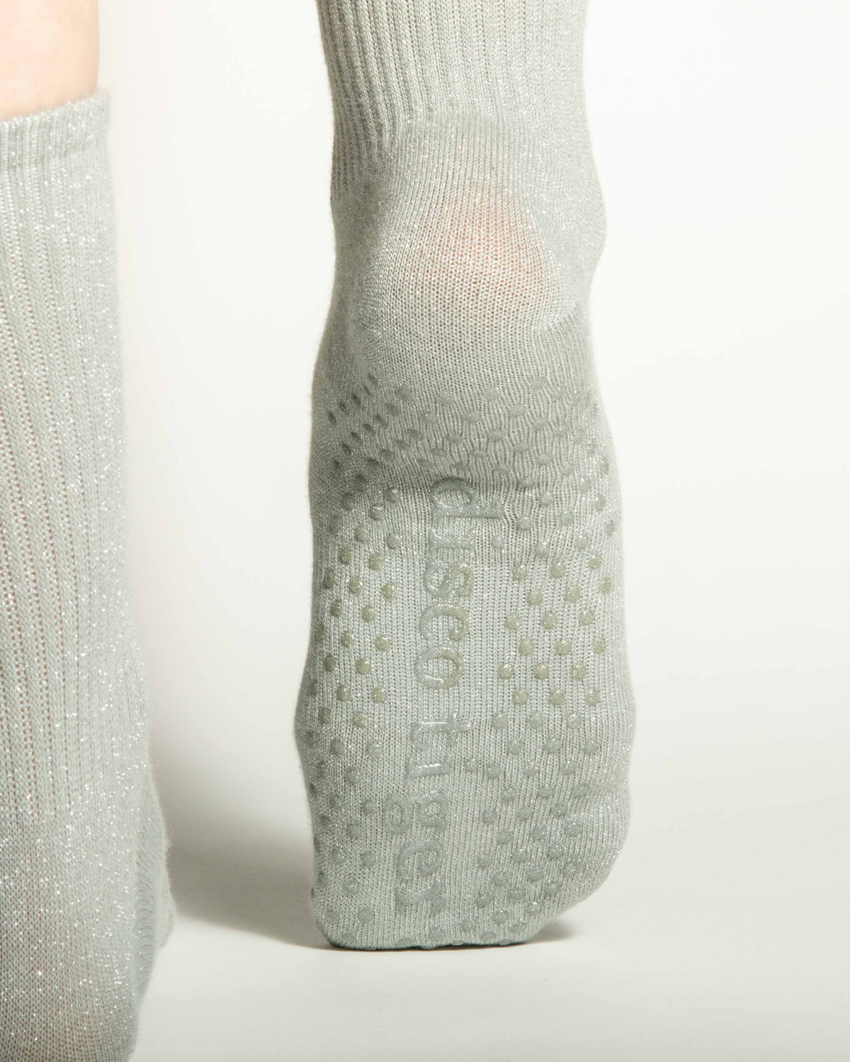 Crew Grip Socks - Mirrorball Silver